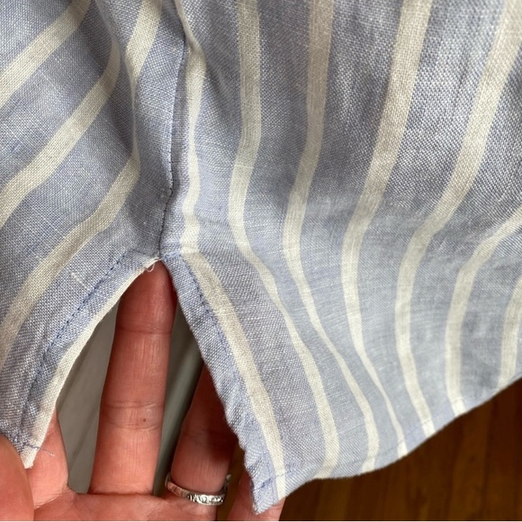 Ellen Tracy women’s 100% linen, stripes, sleeveless tank top! Summer vibes! Med. - Picture 9 of 17